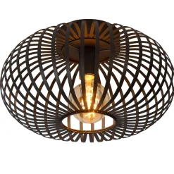 Lucide Plafondlamp Manuela - Zwart - 40cm - E27