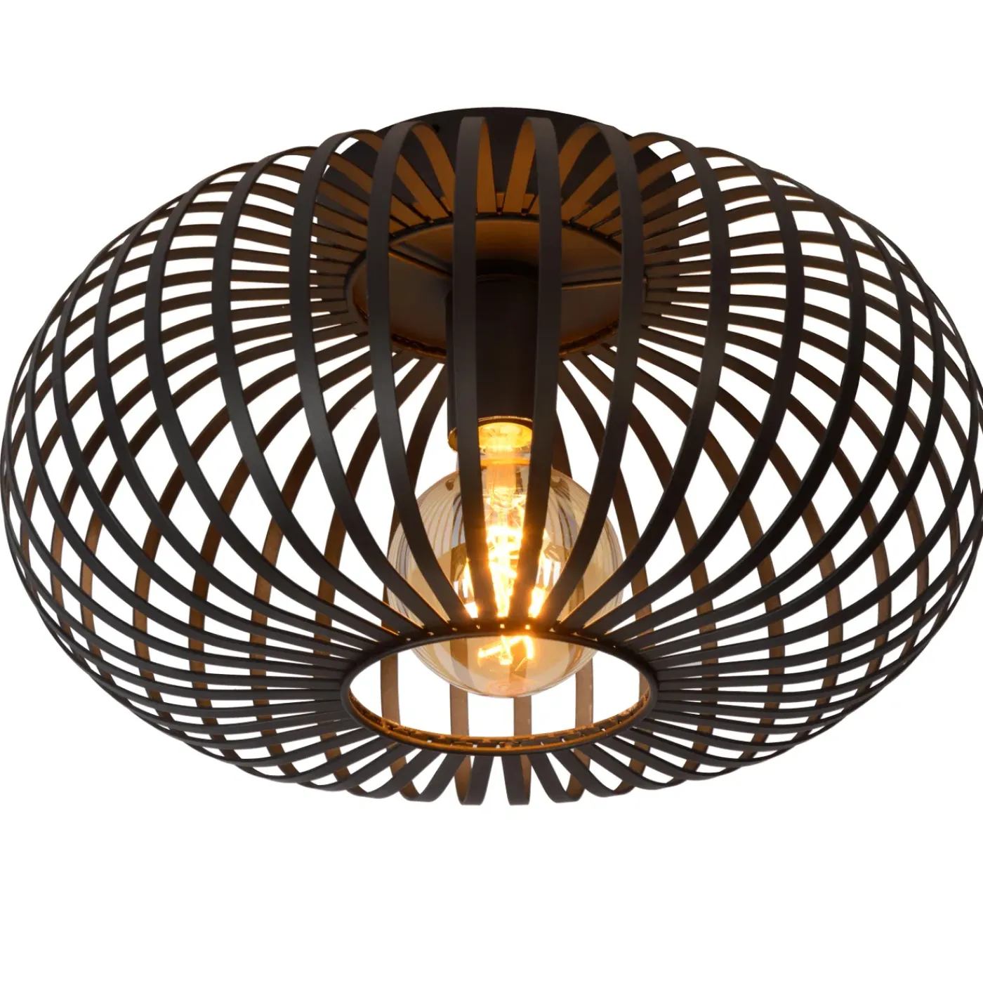 Lucide Plafondlamp Manuela - Zwart - 40cm - E27