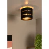 Lucide plafondlamp Rosas zwart messing ⌀26cm E27