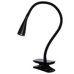Lucide tafellamp klem Zozy zwart 3W