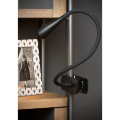 Lucide tafellamp klem Zozy zwart 3W