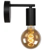 Lucide wandlamp Leanne zwart E27