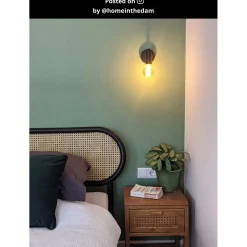 Lucide wandlamp Leanne zwart E27