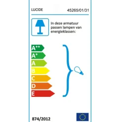 Lucide wandlamp Scott wit E27