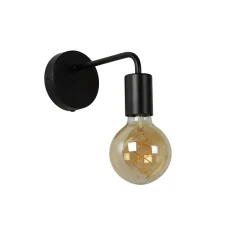 Lucide wandlamp Scott zwart E27