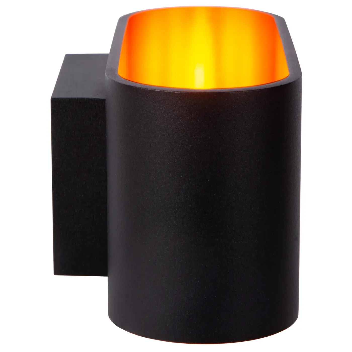 Lucide wandlamp Xera ovaal zwart G9