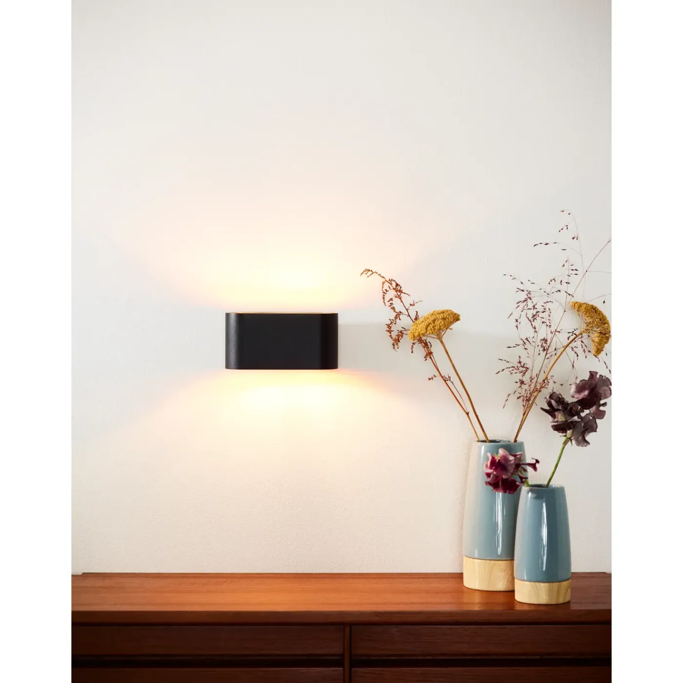 Lucide wandlamp Xera ovaal zwart G9