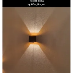 Lucide wandlamp Xera zwart G9