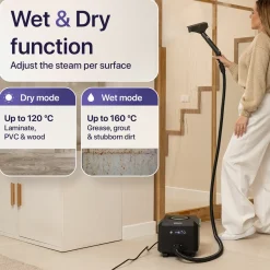 Luman Stoomreiniger Max – 2600w – 4,3 Bar – 60 Min Stoomtijd – Handstoomreiniger & Tapijtreiniger