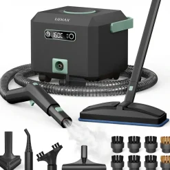 Luman Stoomreiniger Max – 2600w – 4,3 Bar – 60 Min Stoomtijd – Handstoomreiniger & Tapijtreiniger