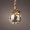 Lumineo Kerstverlichting - 3x - Kerstbal Aan Touw - Glas - 15 X 100 Cm