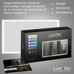 Lumoire Badkamerspiegel Met Verlichting - Tron - 120cm Rechthoekig - Anti Condens Verwarming