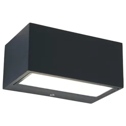 Lutec buiten wandlamp Gemini antraciet 9W