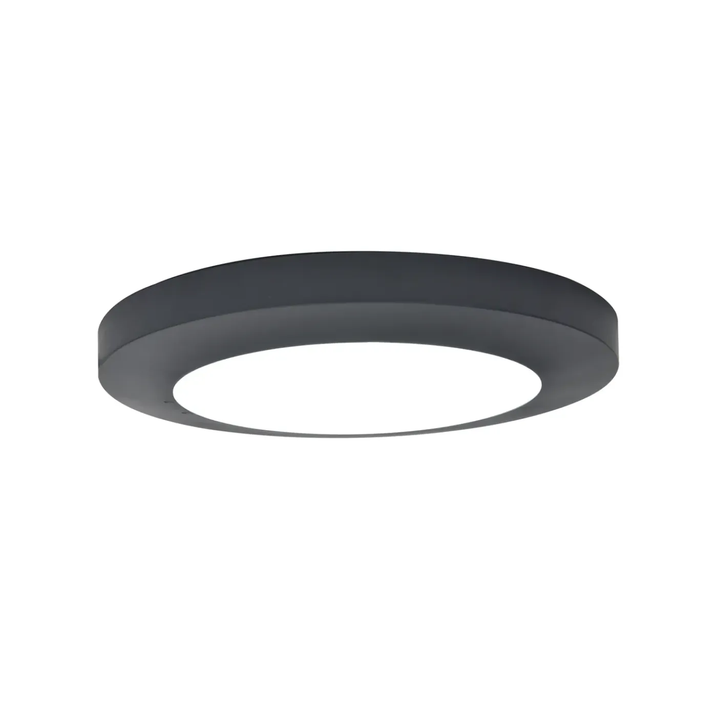 Lutec plafondlamp Kayah donkergrijs ⌀30,5cm 16,5W