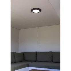 Lutec plafondlamp Kayah donkergrijs ⌀30,5cm 16,5W