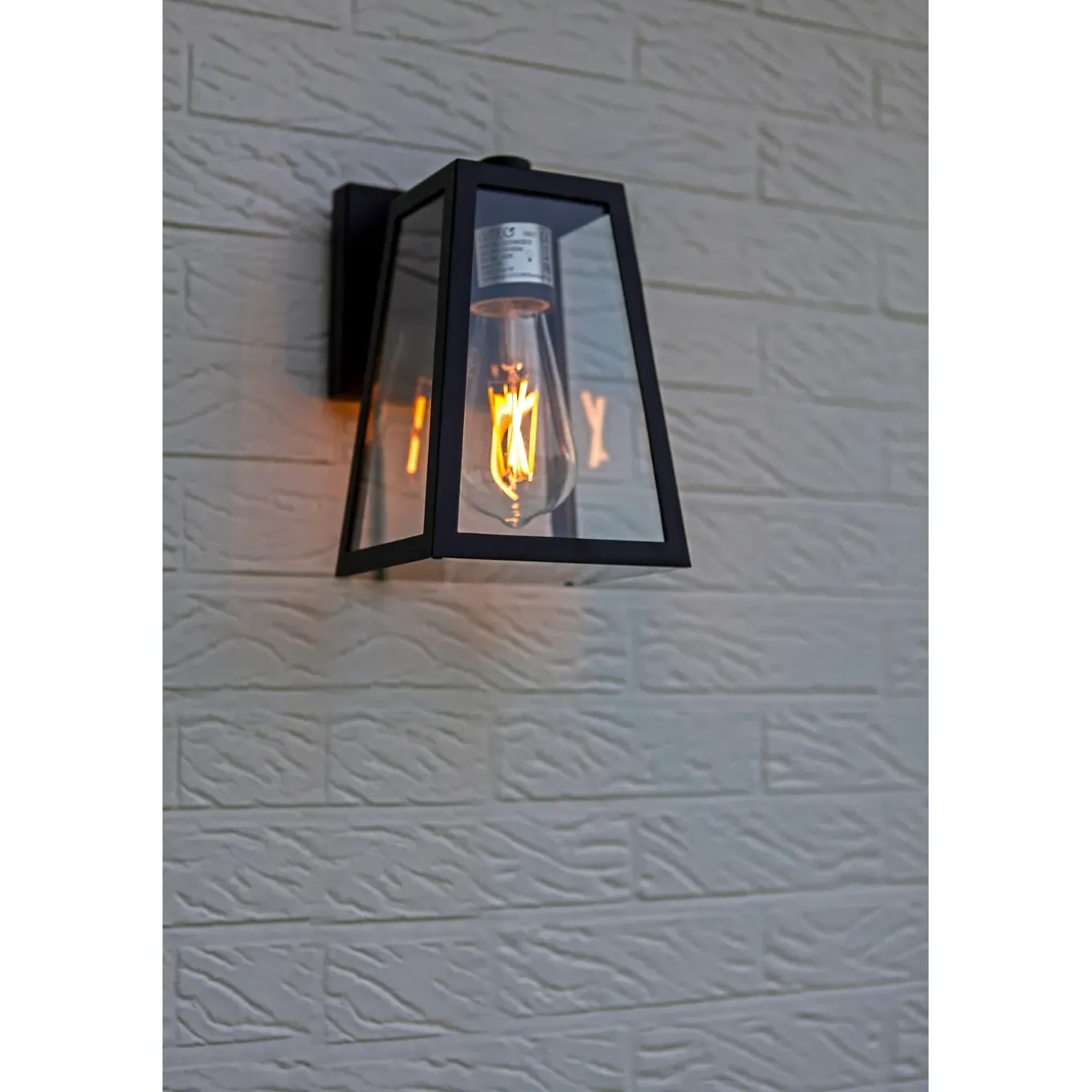 Lutec wandlamp Fia zwart E27