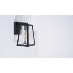 Lutec wandlamp Fia zwart E27