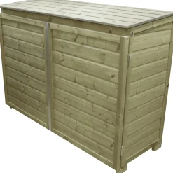 Lutrabox afvalcontainerkast 3 containers 176x65x125cm