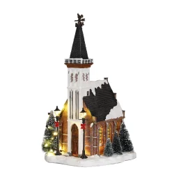 Luville Collectables Church Battery Operated - L15xb16 -5xh31cm