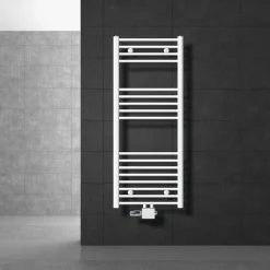 Luxebath Badkamerradiator Sahara 500 X 1200 Mm, Wit, Recht Met Middenaansluiting