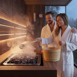 LuxeBath - Sauna Accessoires Set Van 2 - Dennenhout - Emmer 4 L Met Pollepel
