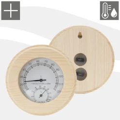 Luxebath - Sauna Accessoires Set Van 4 - Dennenhout - Emmer Met Lepels, Meter En Zandloper