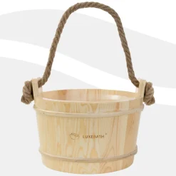 Luxebath Sauna Accessoires Set 2 Delig Opgietemmer Sauna Emmer 4l Grenenhout Kunststof