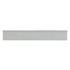 LuxeBath Wandnis Douche Roestvrij Staal 25,5x55,5x10 Cm Zilver Met Deur En Plank