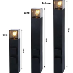 Lybardo - Buitenlamp Met Sensor Dag En Nacht - Voor E27 Lamp - Waterdicht - Met 2 Stopcontacten