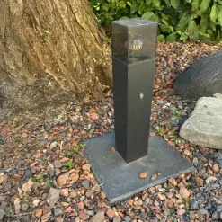 Lybardo - Buitenlamp Met Sensor Dag En Nacht - Voor E27 Lamp - Waterdicht - Met 2 Stopcontacten