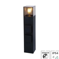 Lybardo - Buitenlamp Met Sensor Dag En Nacht - Voor E27 Lamp - Waterdicht - Met 2 Stopcontacten