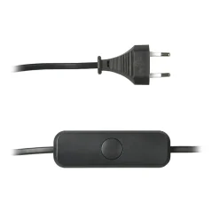 Lybardo - Snoerdimmer Led - Zwart - 3-75w - Elektronische Zekering - Met Drukknop