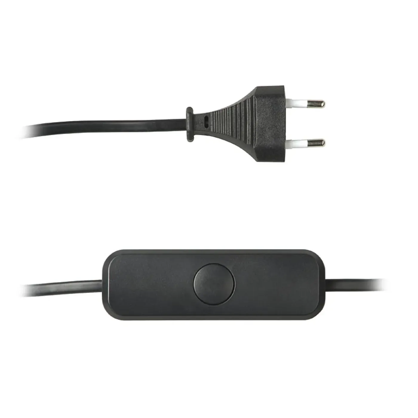 Lybardo - Snoerdimmer Led - Zwart - 3-75w - Elektronische Zekering - Met Drukknop