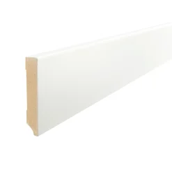 Mac Lean hoge plint RAL 9010 - MDF - gelakt - 240cm - 15x90mm