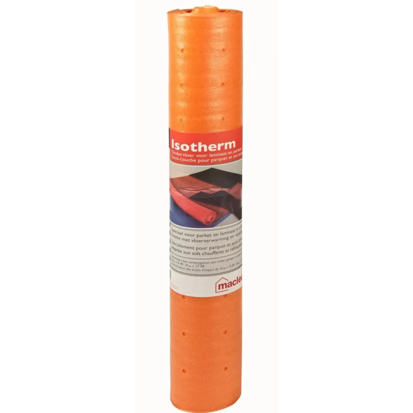MacLean - laminaat ondervloer - Isotherm - vloerverwarming/verkoeling - dikte 1mm - 8dB - 10m²