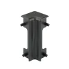 Maclean Products Plintaccessoire Binnenhoek Classic - Kunststof - Zwart - 75mm - 2 stuks