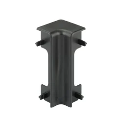 Maclean Products Plintaccessoire Binnenhoek Classic - Kunststof - Zwart - 75mm - 2 stuks
