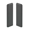 MacLean Products Plintaccessoire Classic Robuust - Zwart - Links en Rechts - 75mm - 2 stuks