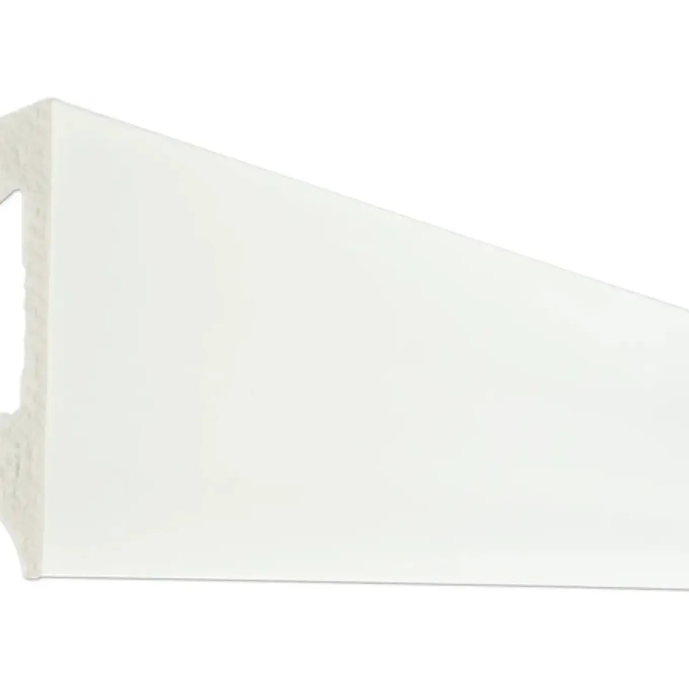 Maclean Products Plint MacLean - Wit - Kunststof - 240cm - 15x80mm