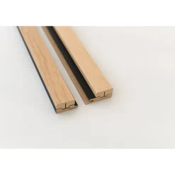 Maestro Latt afwerkprofielset - Pepper Oak + Matte Black - 277cm - 71x20mm