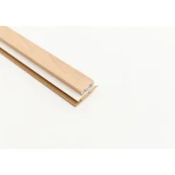 Maestro Latt Led profielset - Pepper Oak pvc-profiel + White onderlat - 277cm - 54x20mm