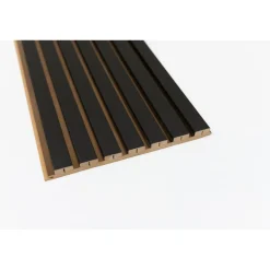 Maestro Latt Luxx lattenwand - Matte Black + Luxx - 277x30cm - 20mm - 2 stuks