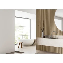 Maestro Latt Novo lattenwand - Natural Oak + White - Vochtbestendig - 277x30cm - 16mm - 2 stuks