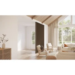 Maestro Splitt Roomdivider Vloer- en Plafondprofielset - Smoked Walnut - 100x12cm - 25mm