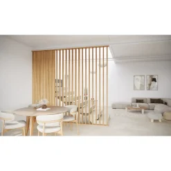 Maestro Splitt Roomdivider Vloer- en Plafondprofielset - Pepper Oak - 100x12cm - 25mm