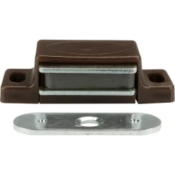 Magneetsnapper 4kg bruin metalen voorplaat 6 stuks