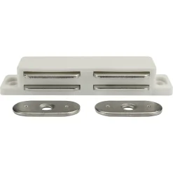 Magneetsnapper 3kg dubbelsluiting wit 2st.