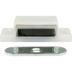 Magneetsnapper 4kg wit metalen voorplaat 2 stuks