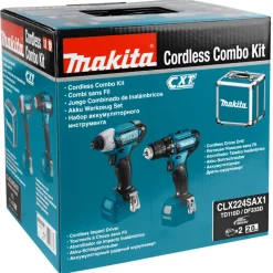 Makita Accu Combiset - Boren/schroeven - Clx224sax1 - 12v Max - 2x2.0 Ah Accu En Lader - In Koffer