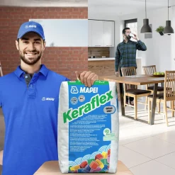 Mapei Keraflex Tegellijm - Flexibele Cementlijm Voor Wand & Vloer - Binnen & Buiten